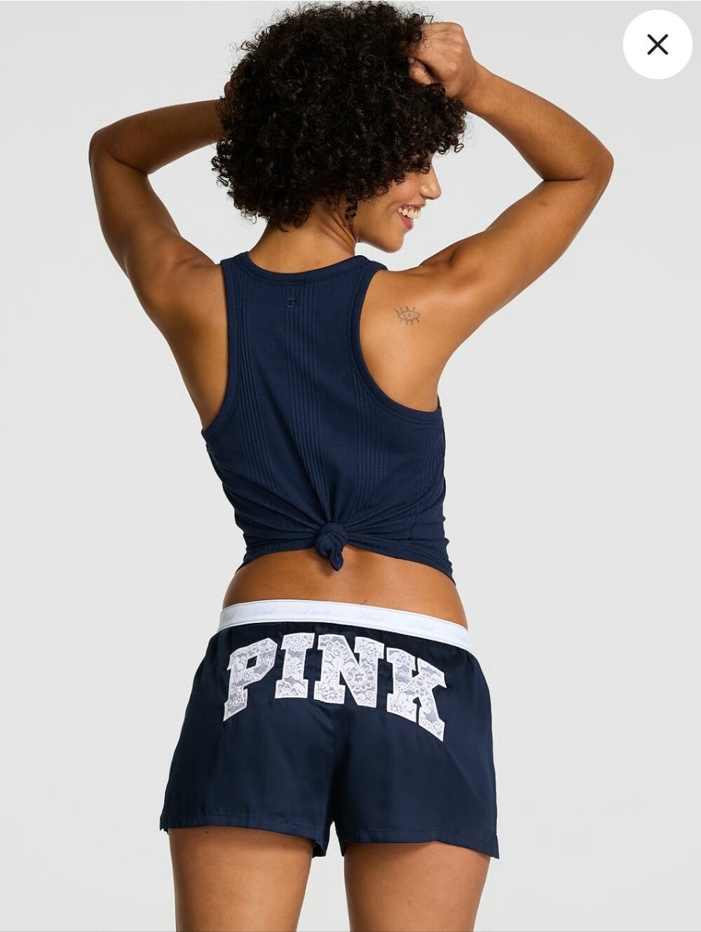 Nip Vs Pink Silky Sleepy Boxy Pajama Shorts